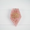 Colgante Orgonite Punta con Om Cuarzo Rosa