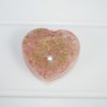 Colgante Orgonite Corazón Cuarzo Rosa